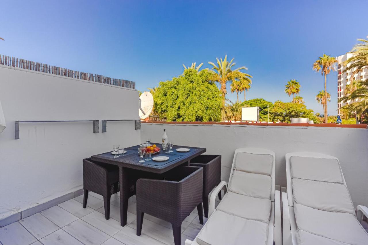 Fantastic Large Studio In Front Of Beach Heated Pool Wifi Arona  Ngoại thất bức ảnh